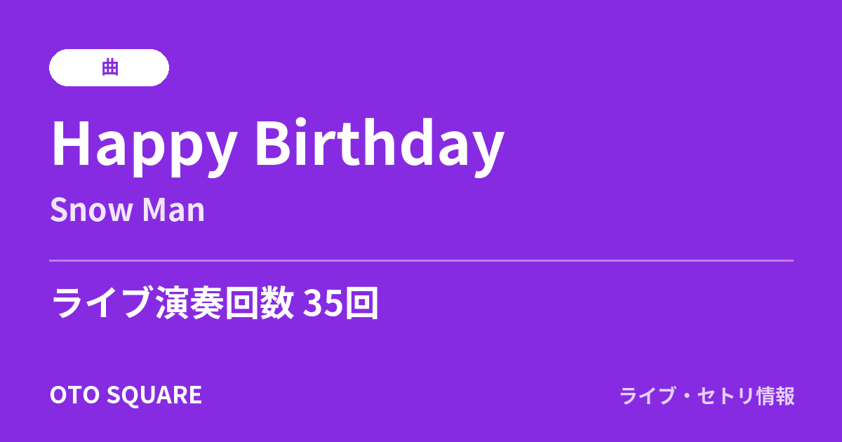 Happy Birthday