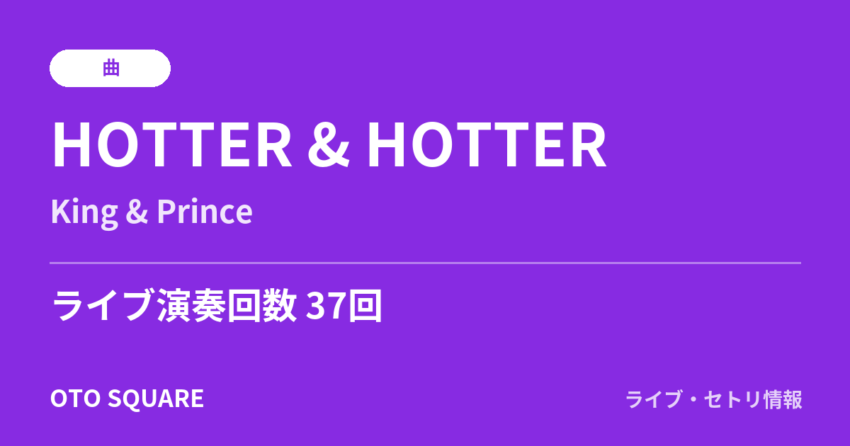 HOTTER & HOTTER
