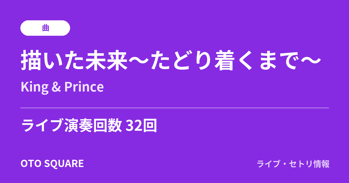 描いた未来～たどり着くまで～